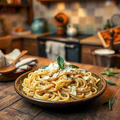 Homemade Pizzoccheri - Italian Pasta with Cheese